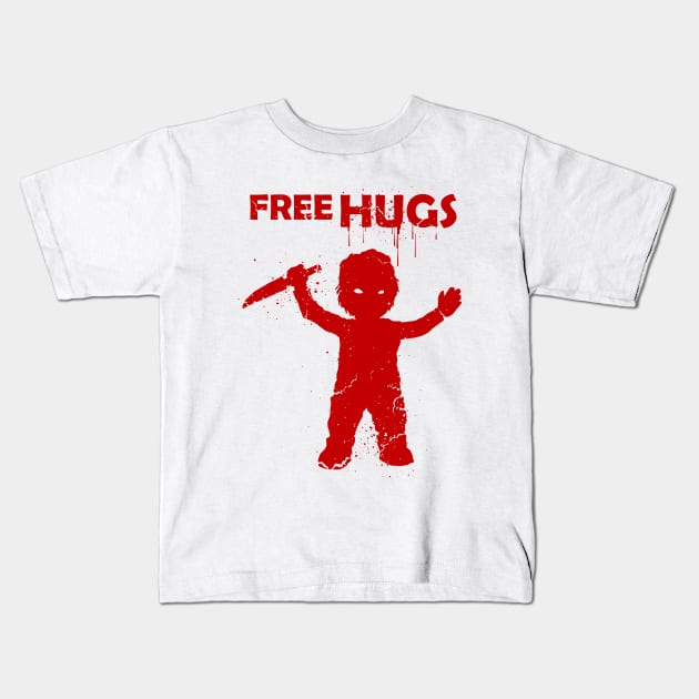 Chucky Hugs Kids T-Shirt by akawork280